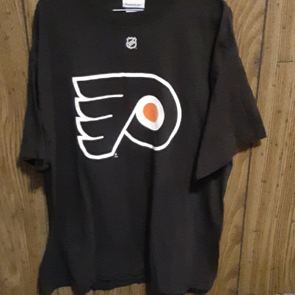 Reebok Black Tee with Orange and White Logo